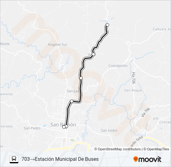 SAN RAMON - VOLIO Bus Line Map