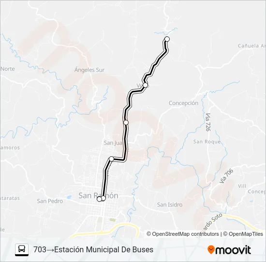 SAN RAMON - VOLIO Bus Line Map