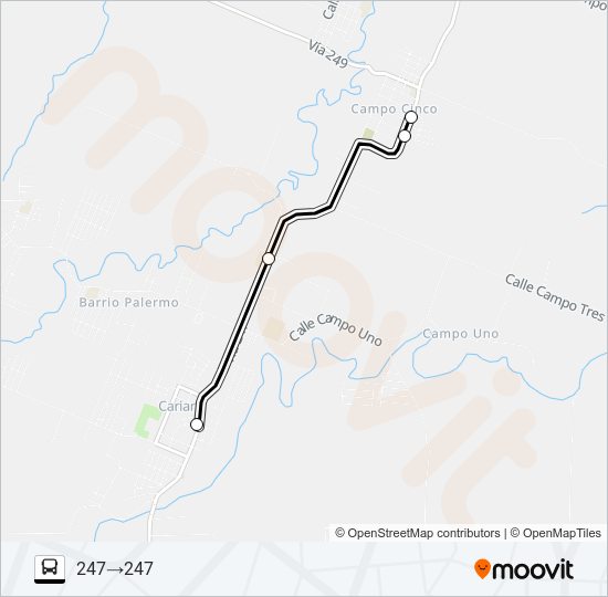 Mapa de PERIFERICA DE CARIARI DE POCOCI de autobús