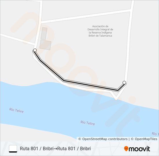 BRIBRI - SHIROLES POR LA PERA bus Line Map
