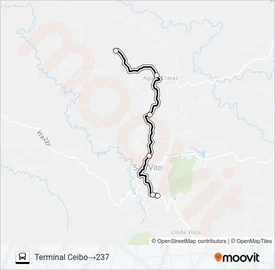 SAN VITO - CEIBO Bus Line Map