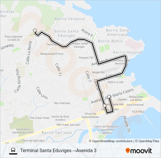 Mapa de LIMON - SANTA EDUVIGES de 