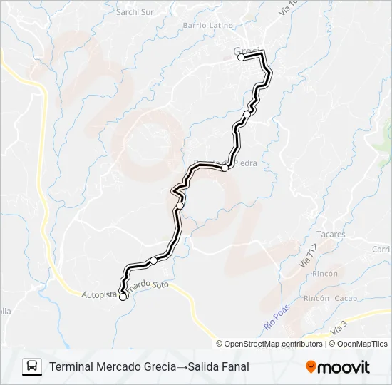 GRECIA - FABRICA NACIONAL DE LICORES  Line Map