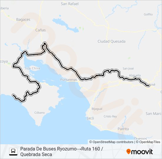 Mapa de SAN JOSE - PLAYA BEJUCO de 