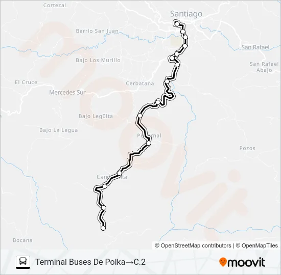 PURISCAL - POLKA Bus Line Map
