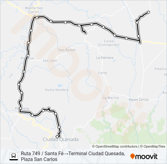 Mapa de CIUDAD QUESADA - SANTA FE de 