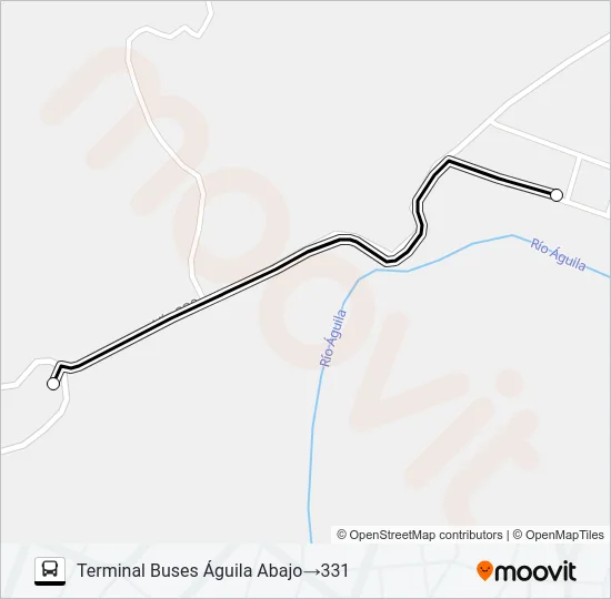 EL AGUILA - COLINAS Bus Line Map
