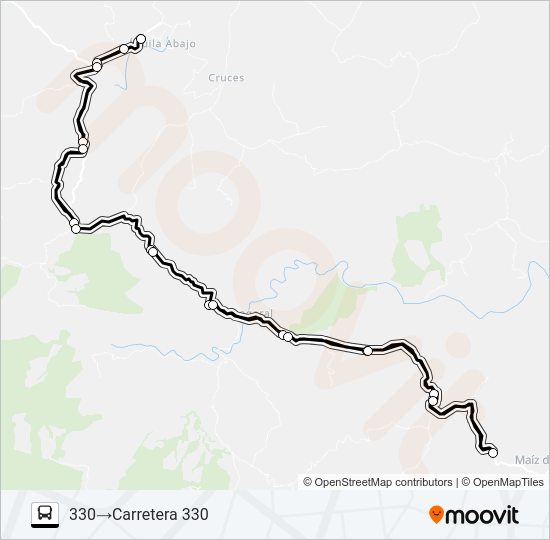 Mapa de EL AGUILA - COLINAS de autobús