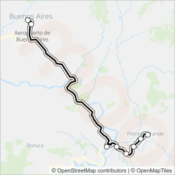 BUENOS AIRES - POTRERO GRANDE Bus Line Map