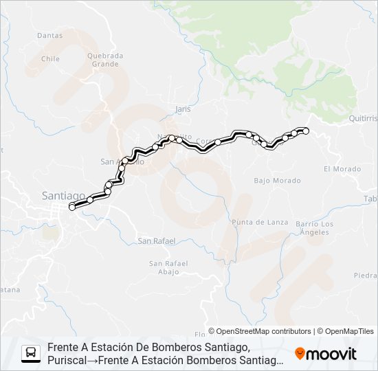 Mapa de PURISCAL - SAN ANTONIO ABAJO - CRUCE TABARCIA de 