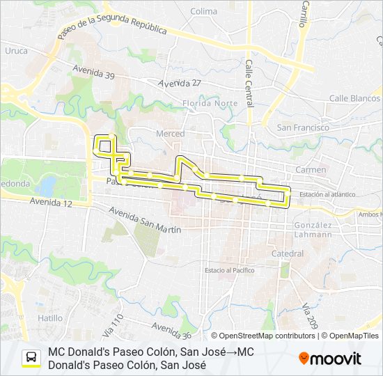 Mapa de SAN JOSÉ - BARRIO LA PITAHAYA de autobús