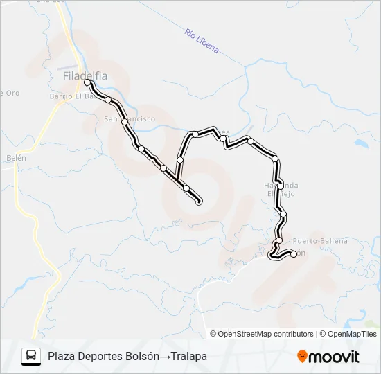 FILADELFIA - BOLSON Bus Line Map