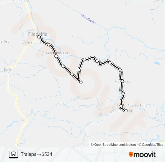 FILADELFIA - BOLSON Bus Line Map