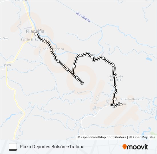 FILADELFIA - BOLSON bus Line Map