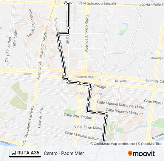 Ruta a35: horarios, paradas y mapas - Padre Mier (Actualizado)