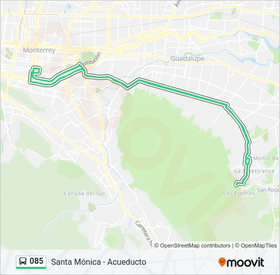 085 Bus Line Map