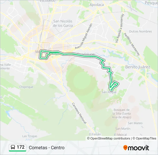172 Bus Line Map