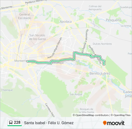 228 Bus Line Map