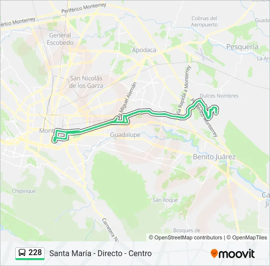 228 Bus Line Map