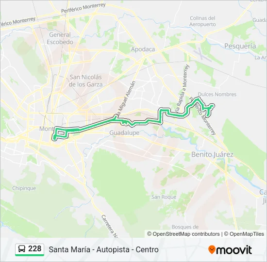 228 Bus Line Map