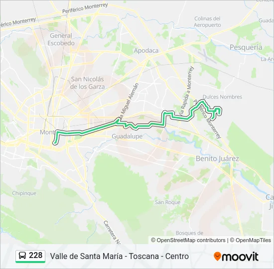 228 Bus Line Map