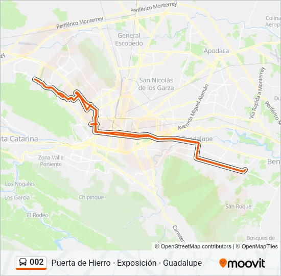 002 Bus Line Map