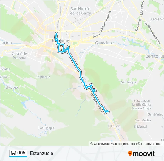 005 Bus Line Map