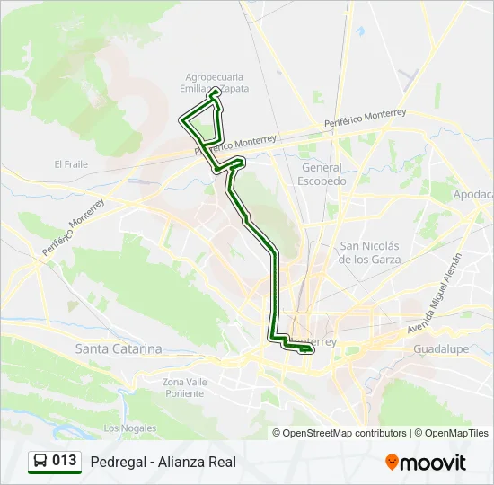 013 Bus Line Map