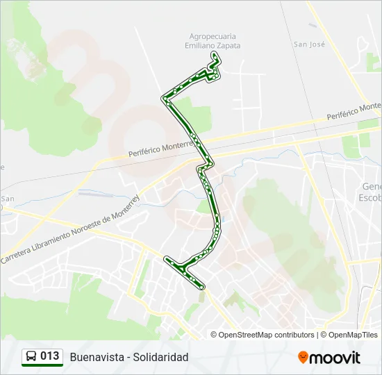 013 Bus Line Map