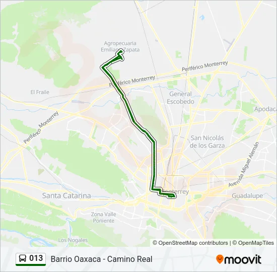 013 Bus Line Map