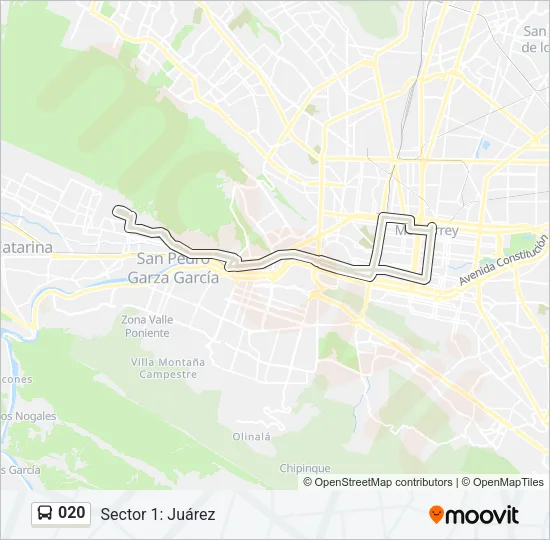 020 Bus Line Map