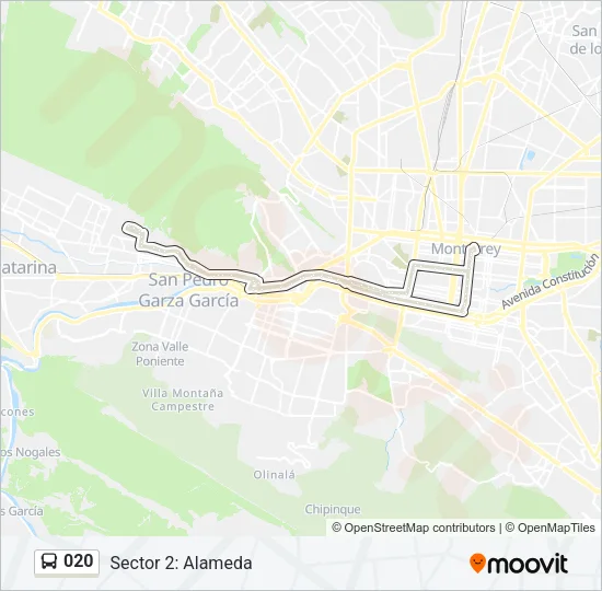 020 Bus Line Map