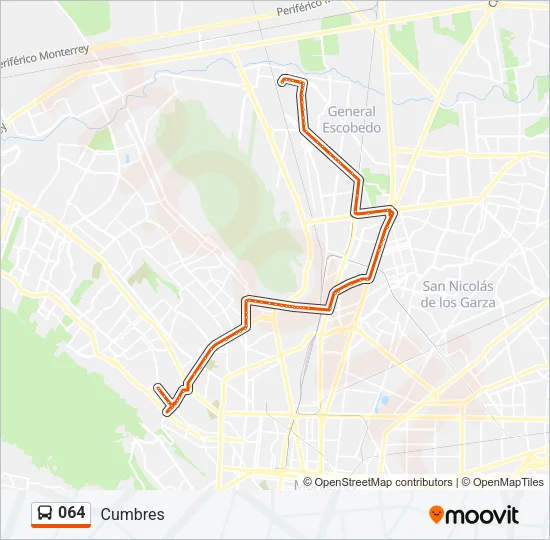 064 Bus Line Map