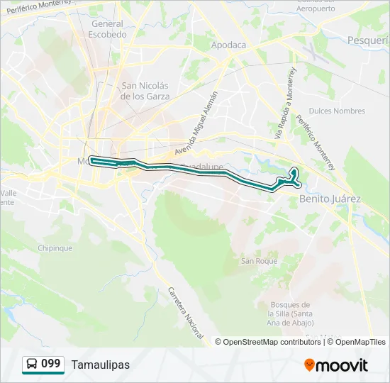 099 Bus Line Map