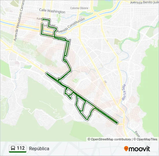 112 Bus Line Map