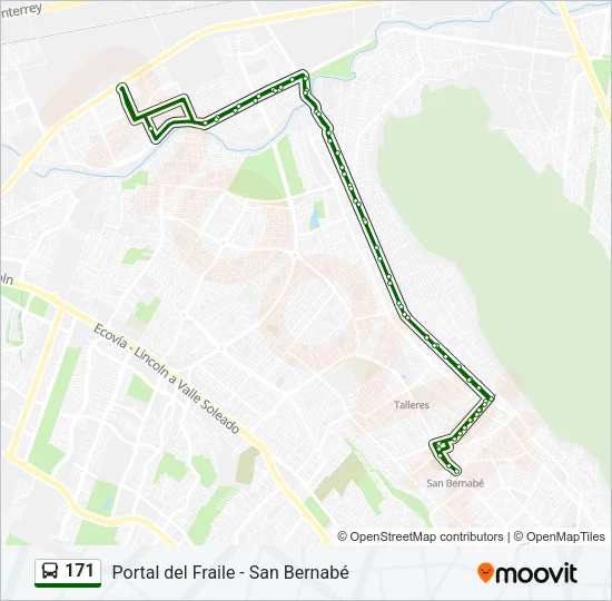 171 Bus Line Map