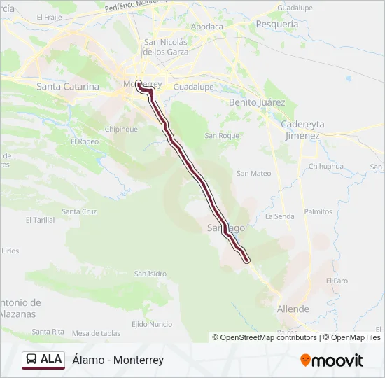 ALA Bus Line Map