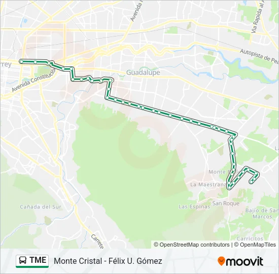 TME Bus Line Map