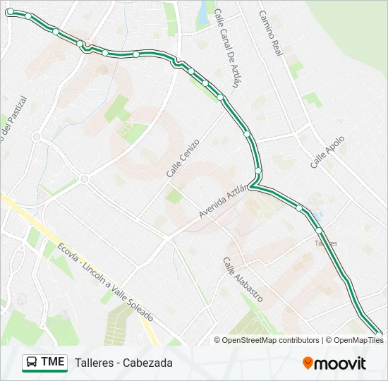 TME Bus Line Map
