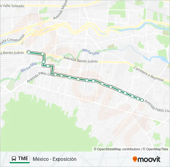 TME Bus Line Map