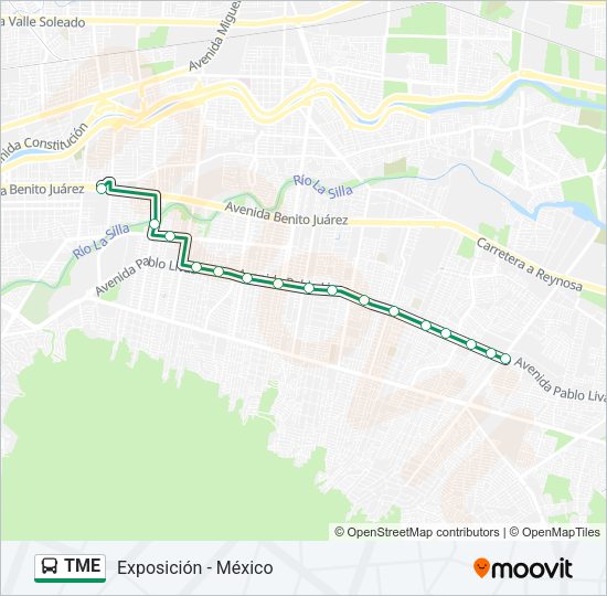 Mapa de TME de autobús
