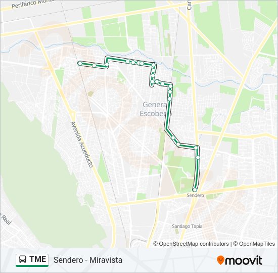 Mapa de TME de autobús