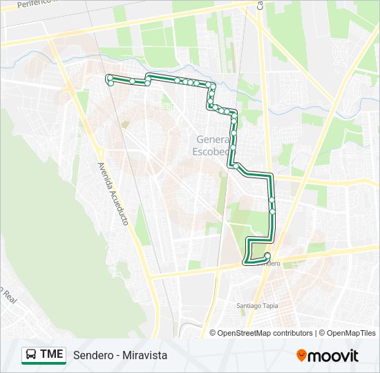 Mapa de TME de autobús