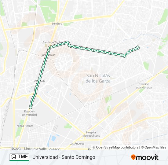 Mapa de TME de autobús