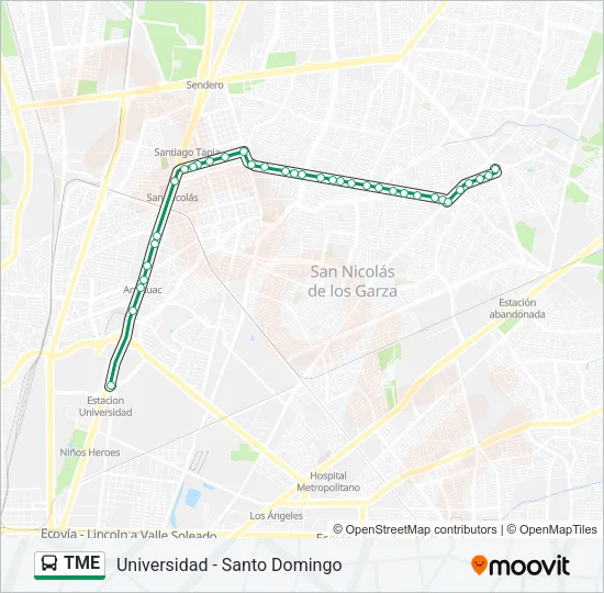 TME Bus Line Map