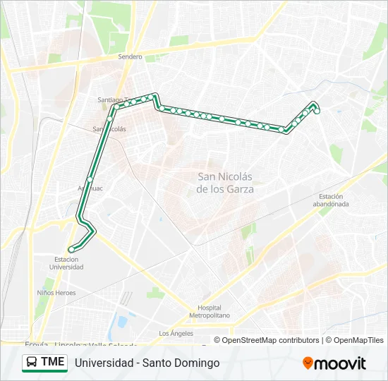 TME Bus Line Map