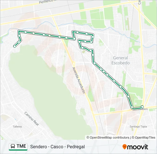TME Bus Line Map