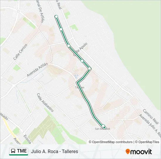 TME Bus Line Map