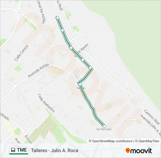 TME Bus Line Map