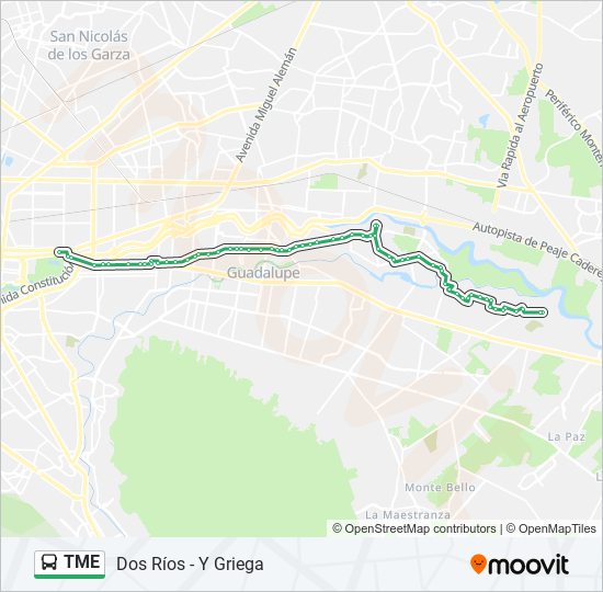 TME bus Line Map